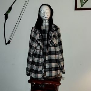 CiSono flanneled hoody size med women's